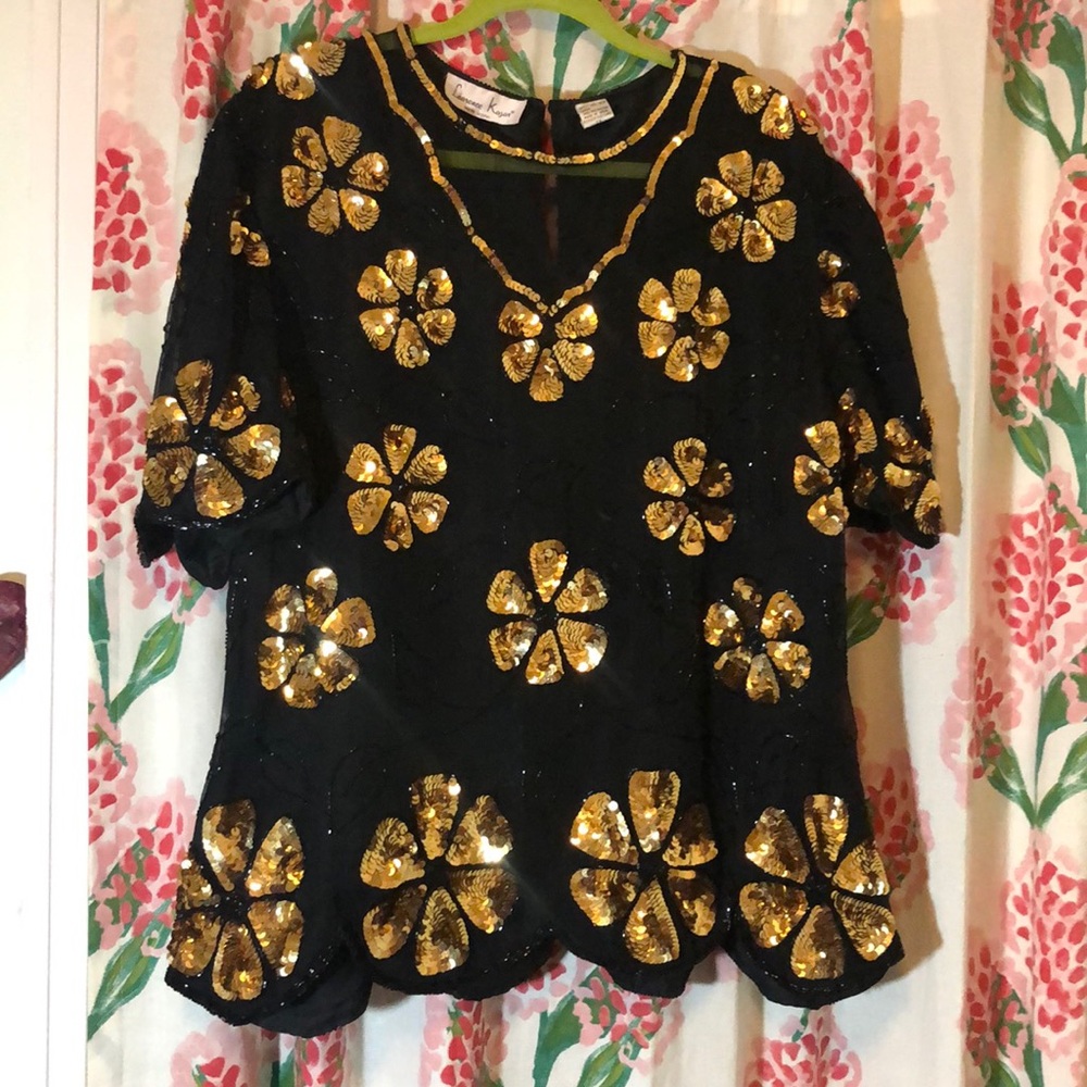 Vintage Sequin Top